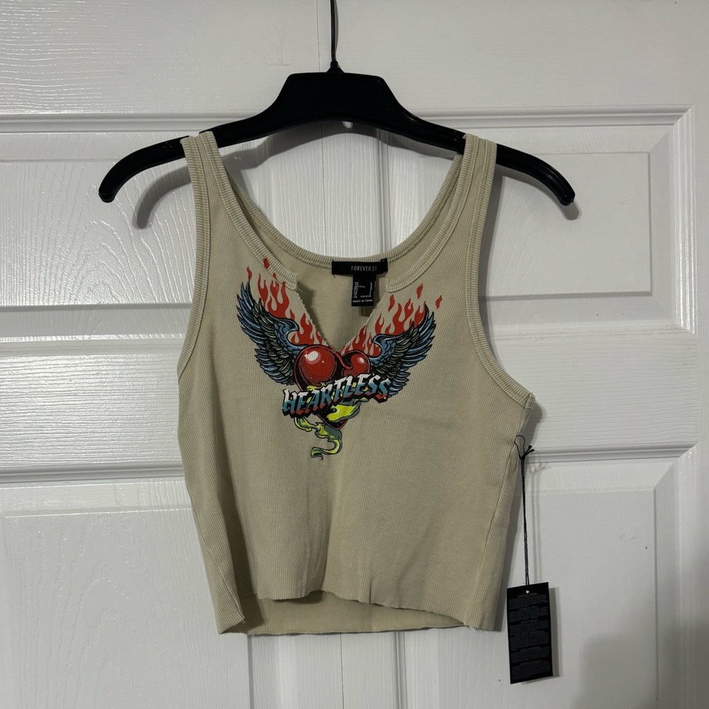 forever 21 cropped tank top